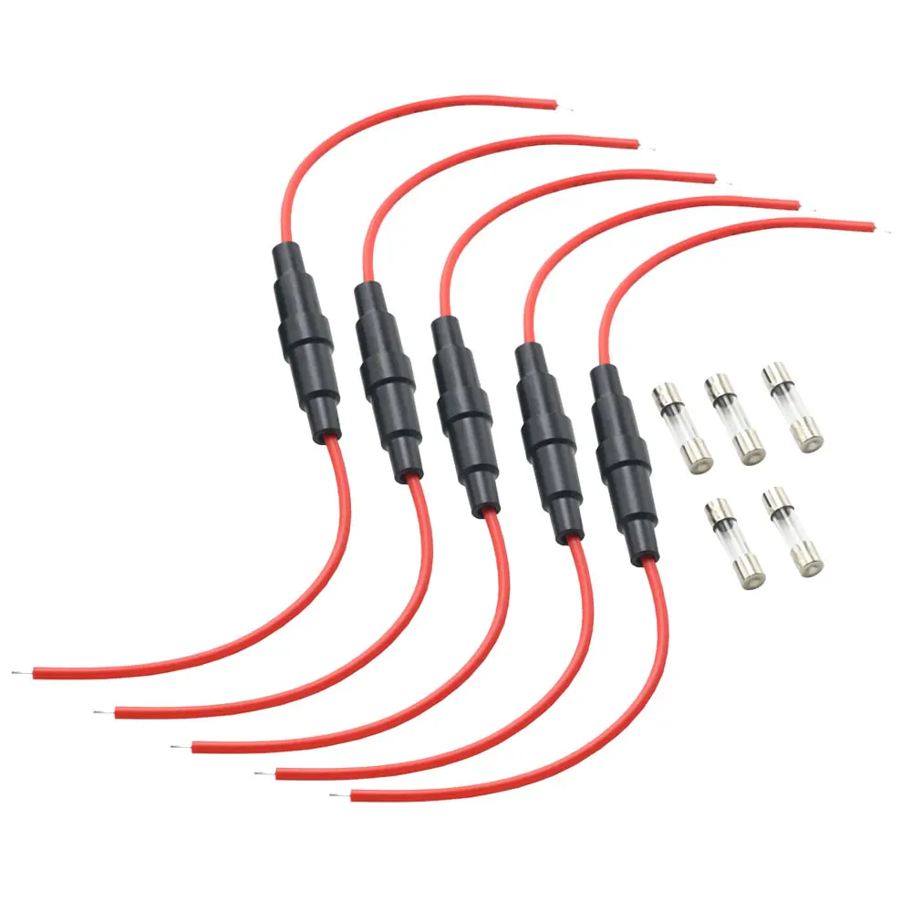 5PCS 5*20mm 6*30mm 유리 퓨즈 홀더 나사 유형 5X20mm 22 20 18 16 14AWG 와이어 케이블 250V 5X20MM 유리 퓨즈 튜브 퓨즈 케이스 title=5PCS 5*20mm 6*30mm 유리 퓨즈 홀더 나사 유형 5X20mm 22 20 18 16 14AWG 와이어 케이블 250V 5X20MM 유리 퓨즈 튜브 퓨즈 케이스 