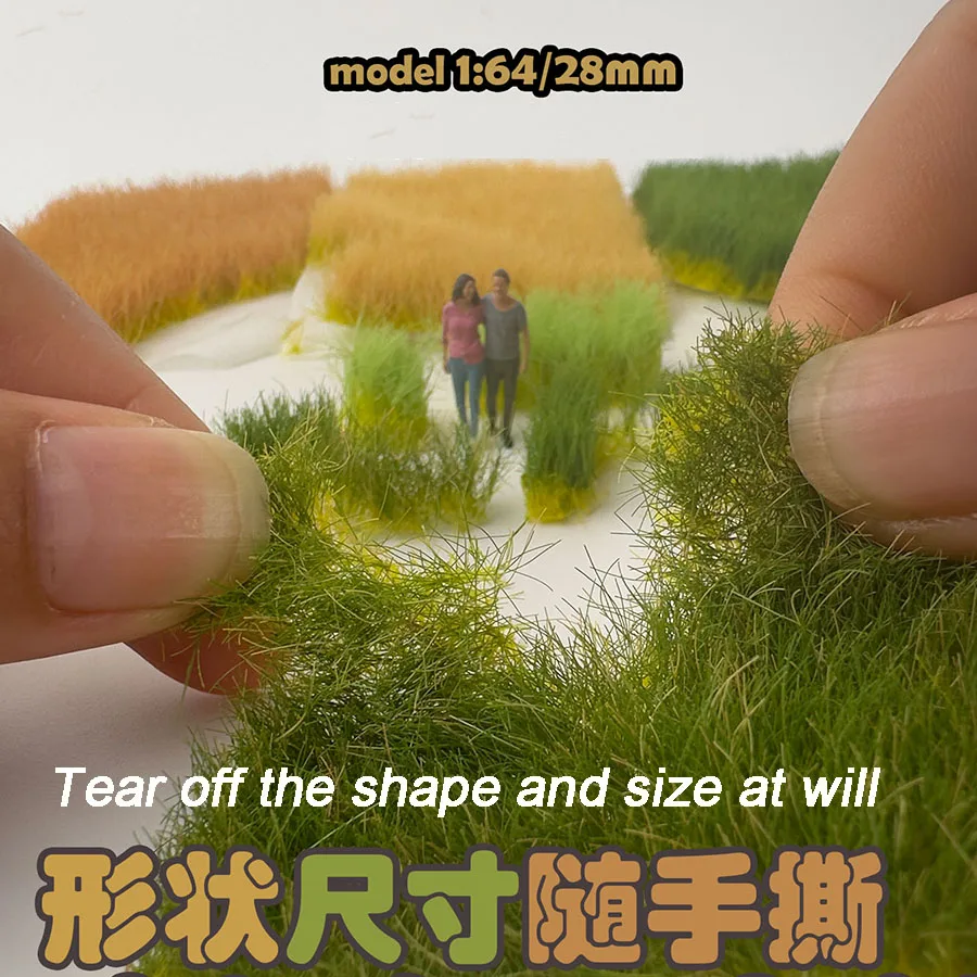 높이 12mm 정적 잔디 클러스터 모델 인공 술 잔디 마이크로 Wargame 풍경 재료 모래 테이블 레이아웃 디오라마 키트 1Pcs