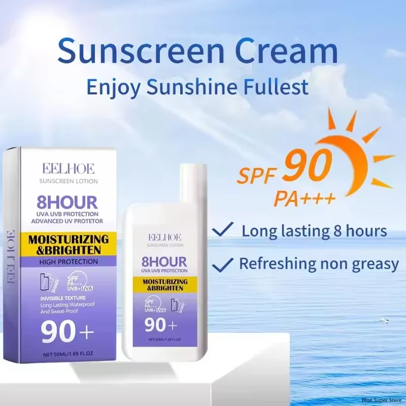 SPF 50+ 썬스크린 로션 크림 오래 지속되는 자외선 차단 경량 기름지지 않는 썬 블록 햇볕에 탐 방지 페이스 바디 스킨 케어 title=SPF 50+ 썬스크린 로션 크림 오래 지속되는 자외선 차단 경량 기름지지 않는 썬 블록 햇볕에 탐 방지 페이스 바디 스킨 케어 