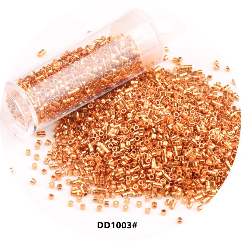 11/0 DB 유리 비즈, 균일한 금속 불투명 컬러 스페이서 유리 시드 비즈, DIY 보석 제작용, 1.3x1.6mm, 840 개
