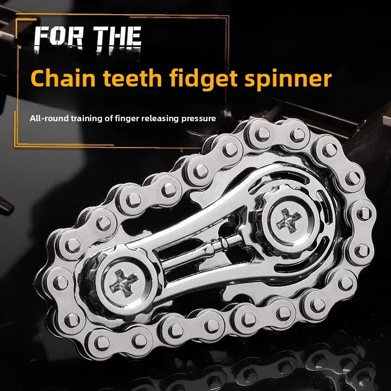 스프로킷 플라이휠 손가락 끝 자이로 Fidget Spinner Antistress 불안 금속 자전거 체인 EDC Spinner Fidget Toys For Adult Kids title=스프로킷 플라이휠 손가락 끝 자이로 Fidget Spinner Antistress 불안 금속 자전거 체인 EDC Spinner Fidget Toys For Adult Kids 