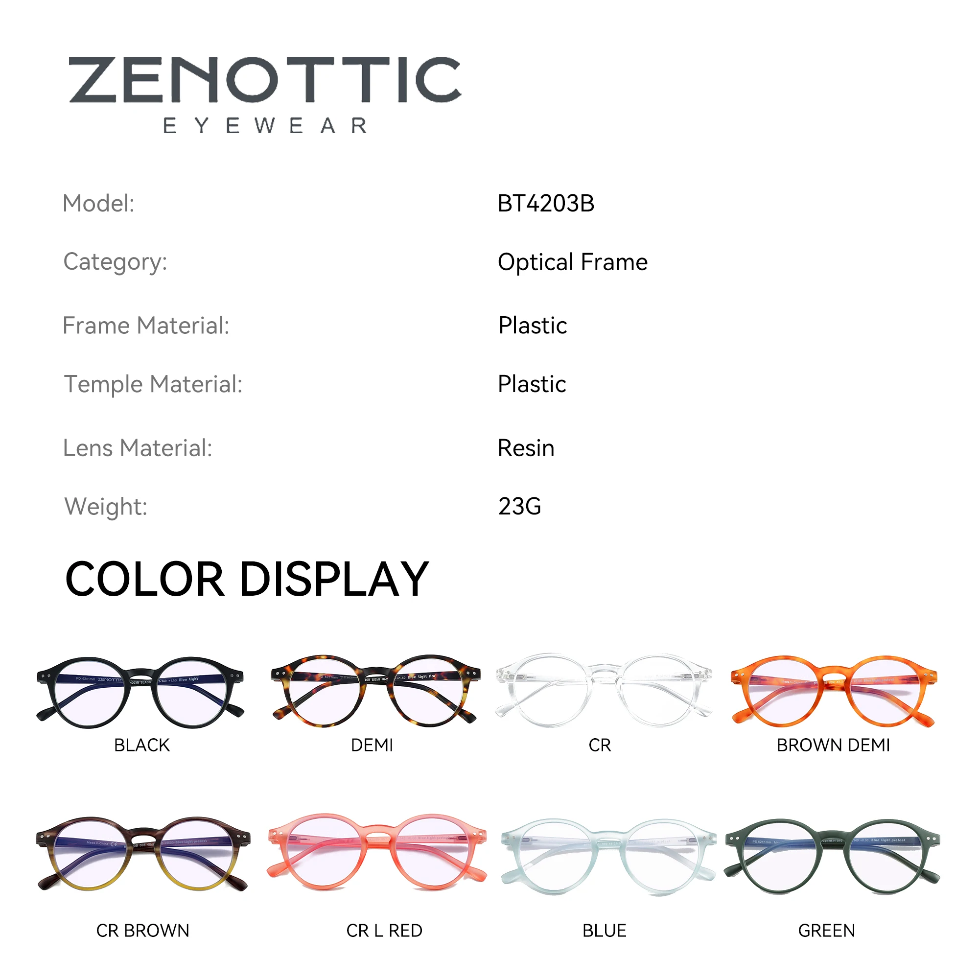 ZENOTTIC 2025 레트로 독서 안경 안티 블루 라이트 차단 리더 패션 경량 안경 여성 남성 디옵터 0 ~ 4.0