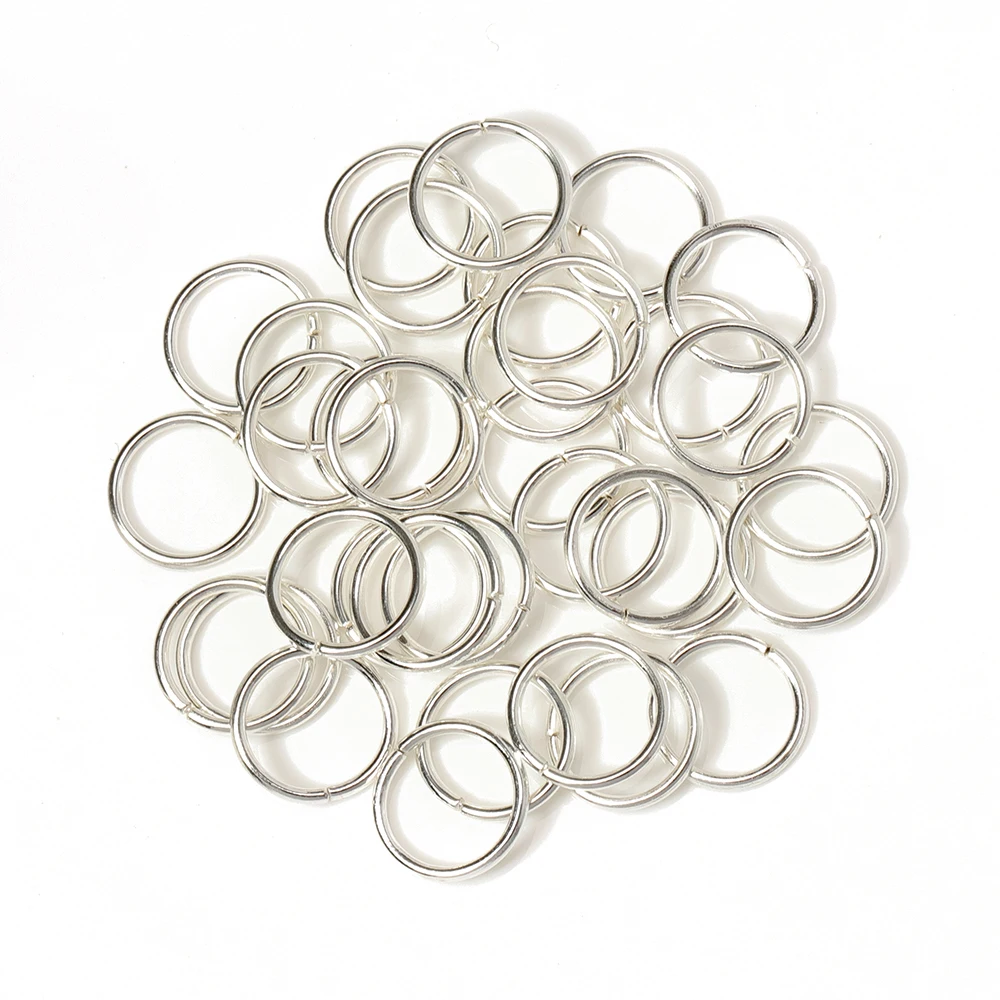 200 개/몫 디아 4-10mm 도매 Gunblack/골동품 청동/골드/실버/로듐 점프 반지 보석 만들기 결과 DIY 액세서리