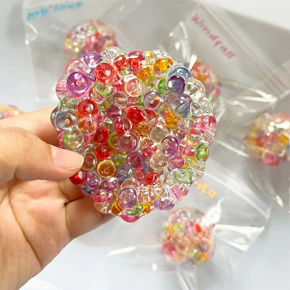 Squishy Balls 아이스 비즈 스트레스 릴리프 장난감 어린이를위한 슈퍼 소프트 감각 Fidget 장난감 성인 불안 휴식 짜기 선물