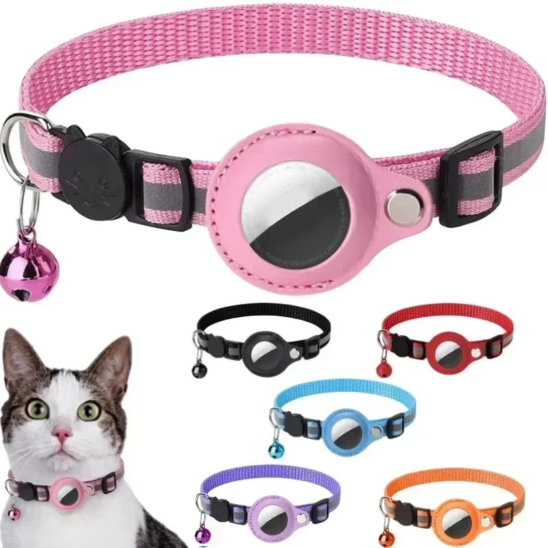 Airtag GPS 트래커 보호 케이스에 대한 분실 방지 고양이 목걸이 벨 반사 고양이 목걸이 새끼 고양이 액세서리 애완 동물 제품 title=Airtag GPS 트래커 보호 케이스에 대한 분실 방지 고양이 목걸이 벨 반사 고양이 목걸이 새끼 고양이 액세서리 애완 동물 제품 