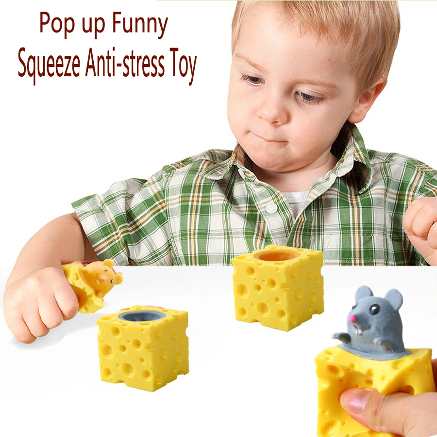 여러 유형 팝업 FunnySqueeze 안티 스트레스 장난감 숨기기 및 찾기 피규어 스트레스 릴리프 Fidget Toys for Kids Adult