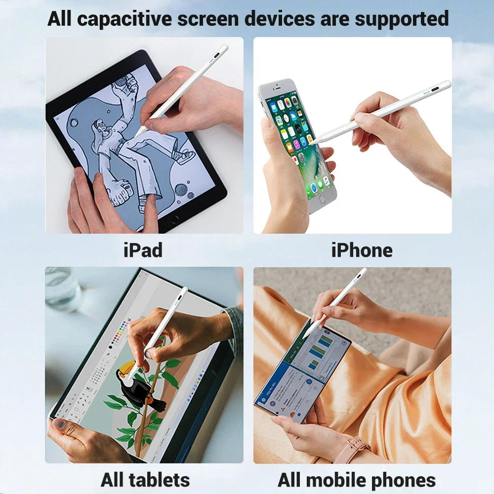 iPad 연필 용 태블릿 터치 펜 커버 용 범용 스타일러스 펜 Huawei Lenovo Samsung Xiaomi Redmi Honor Oppo Vivo With Box