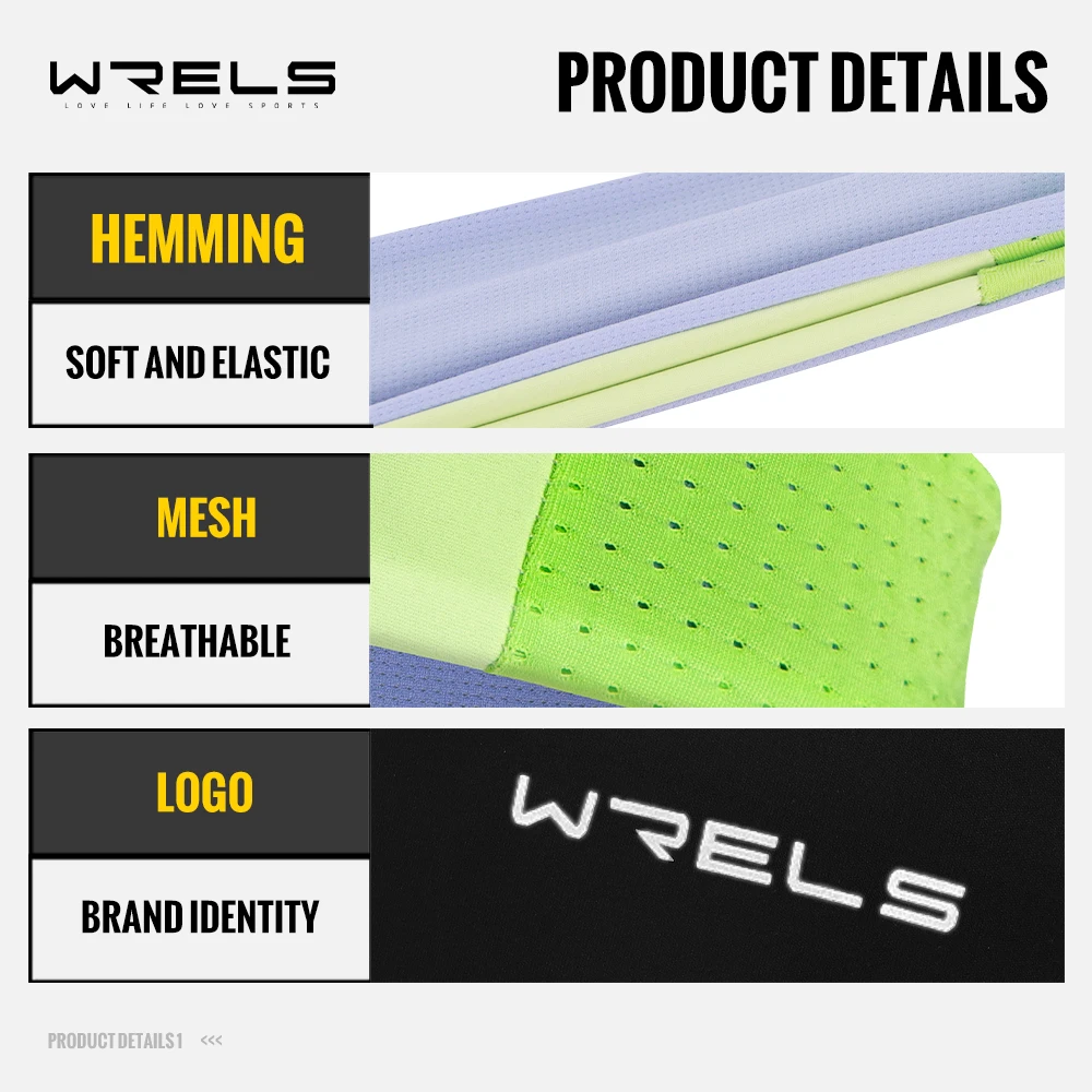 WRELS 머리띠 땀 붕대 스포츠 머리 헤어 밴드 운동 테니스 피트니스 조깅 농구 러닝 여성 남성 스웨트 밴드