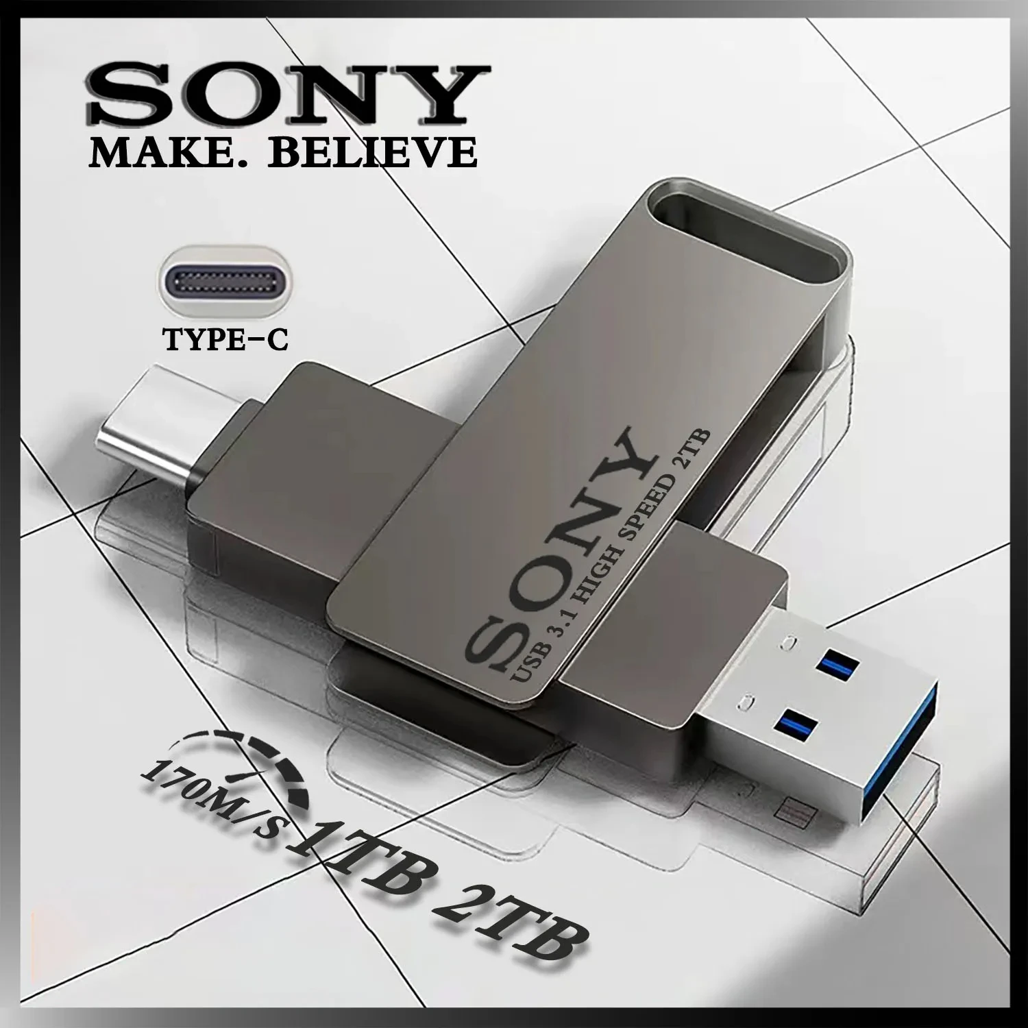 2TB 소니 USB PenDrive 고속 유형 C 플래시 드라이브 Xiaomi 전화 용 1TB 금속 Pendrive 512GB 256GB 휴대용 Memoria USB 스틱 title=2TB 소니 USB PenDrive 고속 유형 C 플래시 드라이브 Xiaomi 전화 용 1TB 금속 Pendrive 512GB 256GB 휴대용 Memoria USB 스틱 