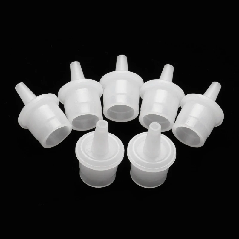 20Pcs 속눈썹 접착제 병 플러그 접착 컵 노즐 접착 홀더 스토퍼 개별 속눈썹 거짓 속눈썹 연장 도구