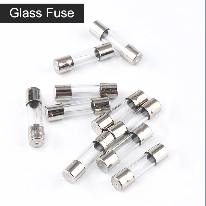 20PCS 5x20 6x30mm 세라믹 유리 퓨즈 250V 0.2A 0.5A 1A 2A 3A 5A 6A 8A 10A 15A 5*20 6*30 멀티 미터 퓨즈 자동 보험 튜브