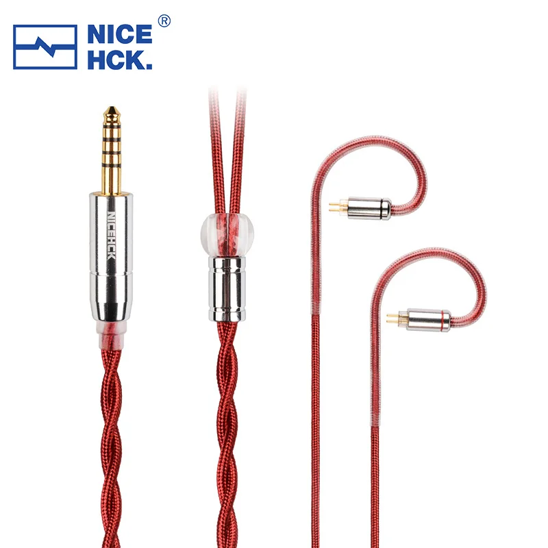 NICEHCK RedAg 4N 순수 실버 HiFi 이어폰 동축 케이블 MMCX QDC 2Pin HOLA Zero KATO Aria LAN Cadenza tangzu fudu CHU II
