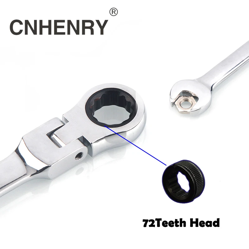 원피스 8-25mm 유연한 가역 헤드 조합 래칫 렌치 범용 키 렌치 자동 수리를위한 자동차 도구