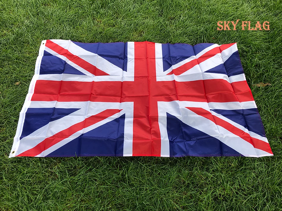 SKY FLAG 영국 플래그 90x150cm 영국 국가 주 깃발 폴리 에스터 영국 국립 브랜드 플래그 영국 배너