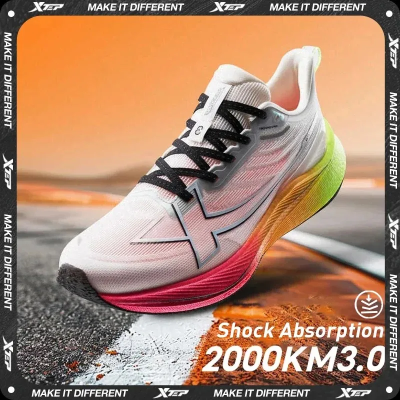 Xtep 2000km 3.0 남성용 운동화 2025 봄 운동화 쿠션 트레이닝 조깅 내마모성 경량 875119110032 title=Xtep 2000km 3.0 남성용 운동화 2025 봄 운동화 쿠션 트레이닝 조깅 내마모성 경량 875119110032 