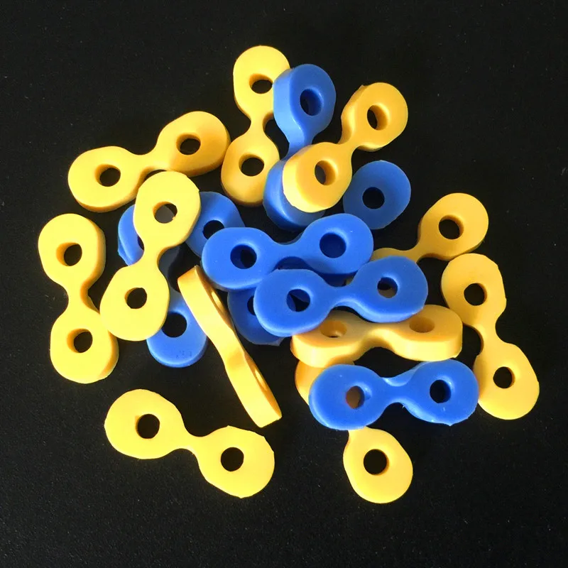 40 개/상자 치과 탄성 웨지 고무 고정 웨지 2.0/2.5 MM 매트릭스 매트릭스 댐 복합 치아 분리기 도구
