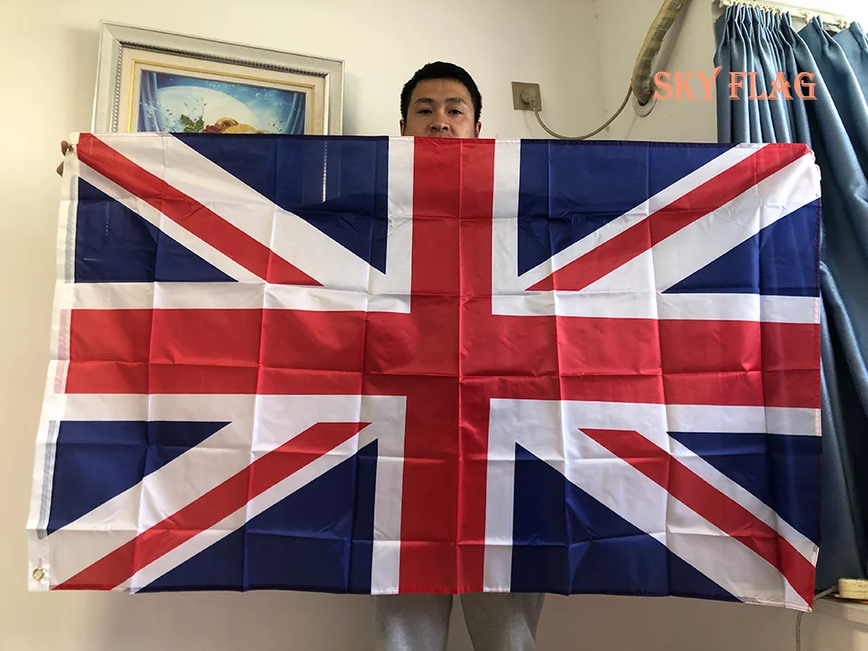 SKY FLAG 영국 플래그 90x150cm 영국 국가 주 깃발 폴리 에스터 영국 국립 브랜드 플래그 영국 배너 title=SKY FLAG 영국 플래그 90x150cm 영국 국가 주 깃발 폴리 에스터 영국 국립 브랜드 플래그 영국 배너 