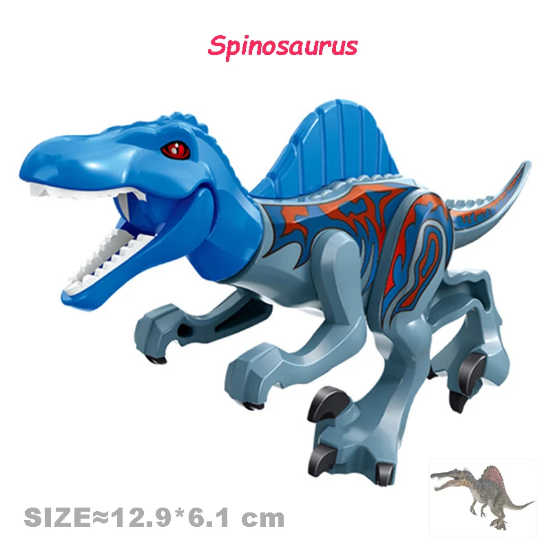 Velociraptor 트리케라톱스 Indominus T-Rex 모델 쥬라기 세계 공룡 어린이 소년 빌딩 블록 교육 완구 조립