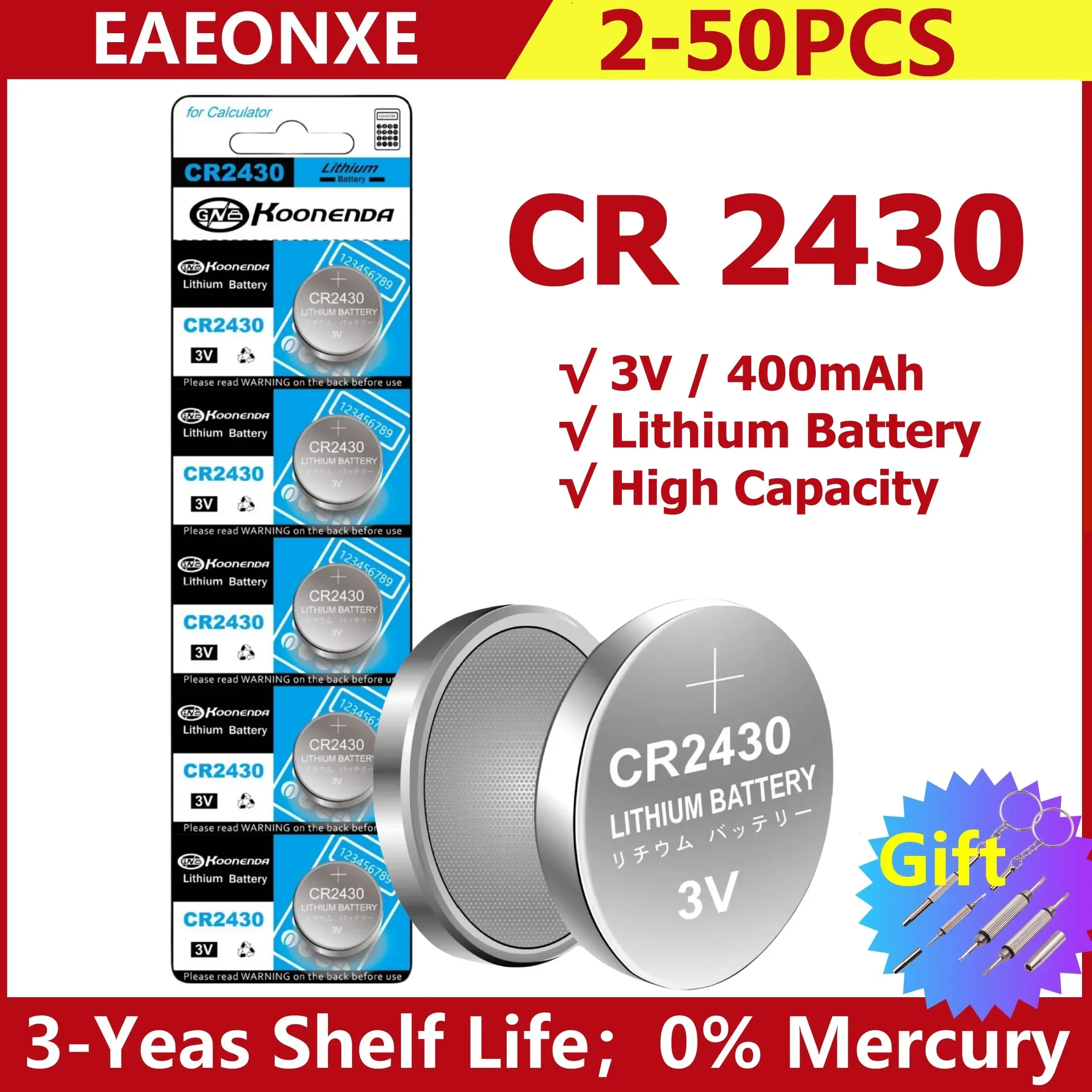 2-50pcs 새로운 CR2430 3V 리튬 배터리 CR 2430 DL2430 BR2430 버튼 코인 배터리 열쇠 고리 시계 알람 시계 원격 제어 title=2-50pcs 새로운 CR2430 3V 리튬 배터리 CR 2430 DL2430 BR2430 버튼 코인 배터리 열쇠 고리 시계 알람 시계 원격 제어 