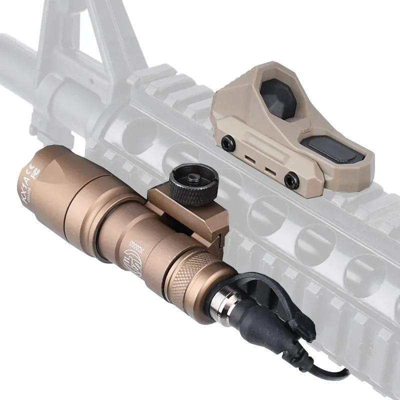 Surefir AXON 듀얼 기능 손전등, 원격 압력 스위치, 20mm 레일 사냥, 전술 에어소프트 라이트, M300, M600