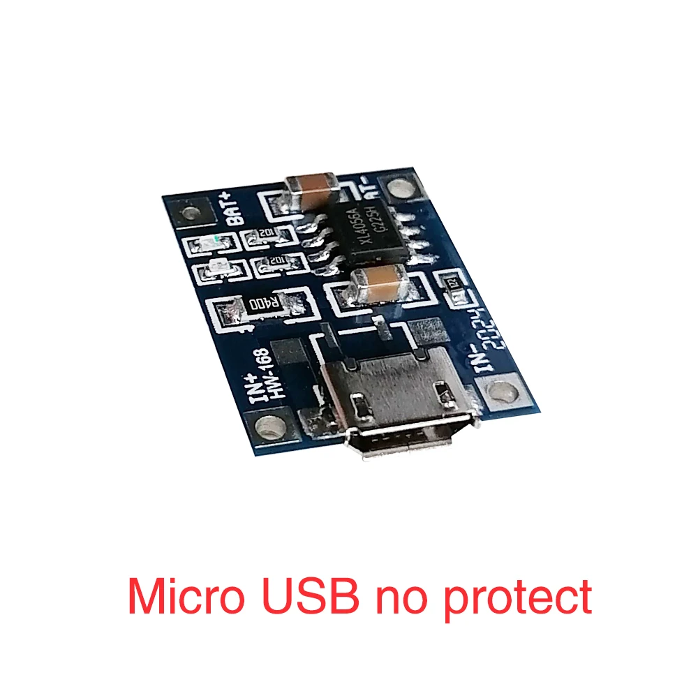 5 PCS Type-c/마이크로/미니 USB 5V 1A 18650 TP4056 보호 기능이 있는 리튬 배터리 충전기 모듈 충전 보드 듀얼 1A 리튬 이온