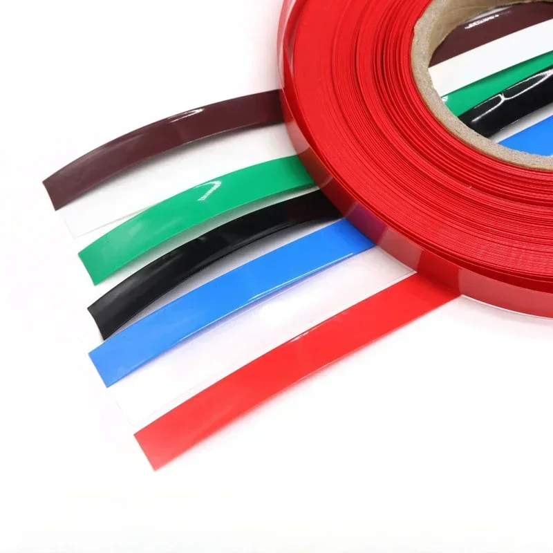 1M PVC 다채로운 폭 7~103mm 열 수축 튜브 18650 Lipo 배터리 팩 절연 필름 랩 리튬 케이스 보호 케이블 슬리브
