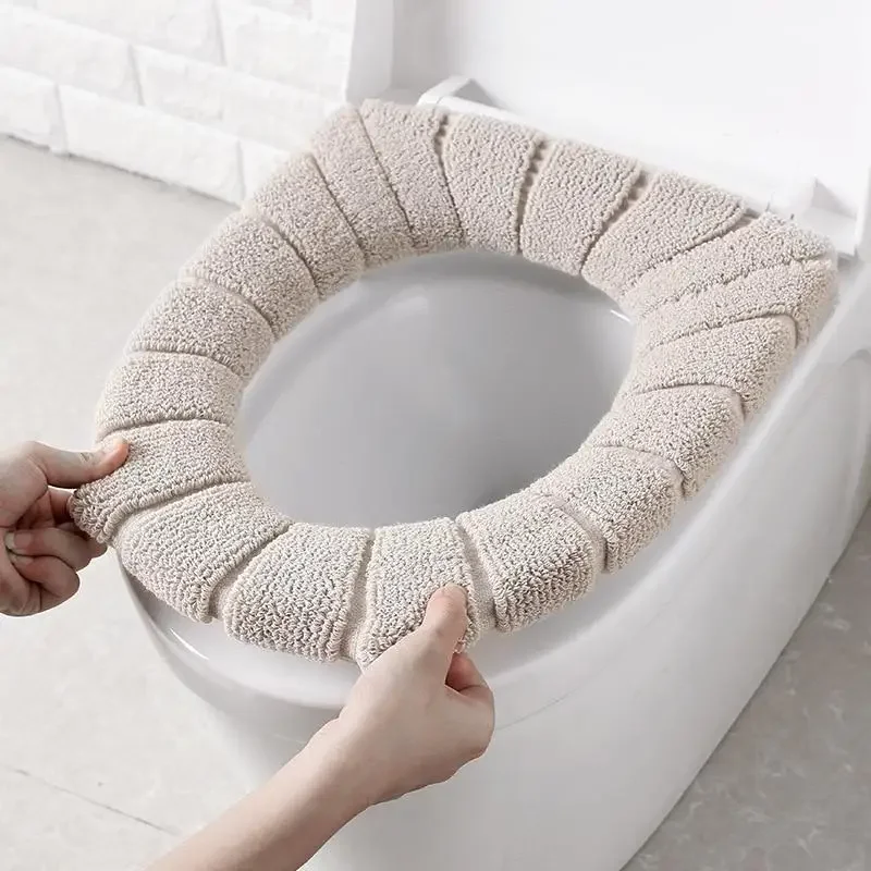 변기 커버 따뜻한 부드러운 아크릴 빨 매트 홈 장식 Closestool 매트 좌석 케이스 화장실 뚜껑 커버 액세서리 욕실 홈