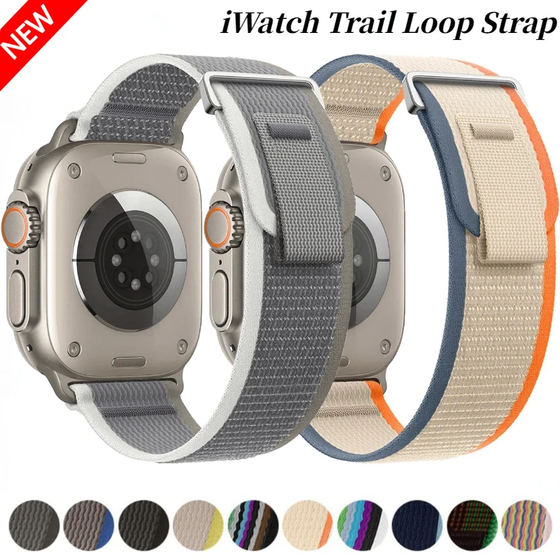 Apple Watch Ultra 2 용 트레일 루프 스트랩 49mm 시리즈 9 8 7 iWatch 6 5 4 3 SE 44mm 40mm 42mm 용 45mm 41mm 스포츠 나일론 손목 밴드 title=Apple Watch Ultra 2 용 트레일 루프 스트랩 49mm 시리즈 9 8 7 iWatch 6 5 4 3 SE 44mm 40mm 42mm 용 45mm 41mm 스포츠 나일론 손목 밴드 