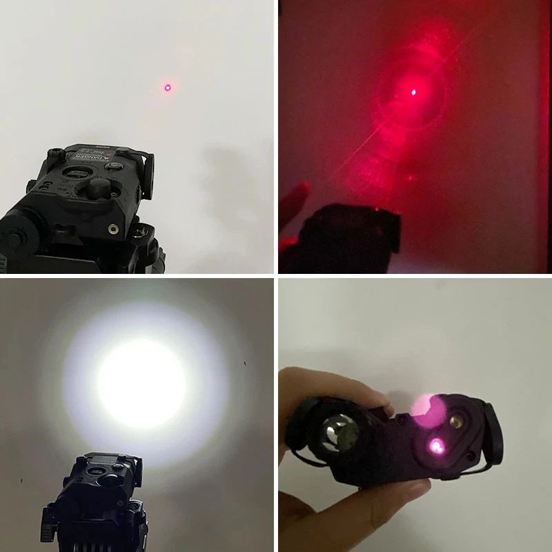전술 에어소프트 PEQ-15 PEQ15 LA5C 레드 도트 그린 블루 IR 필 라이트 레이저 표시기 무기 스카우트 라이트 LED 스트로브 손전등 PEQ