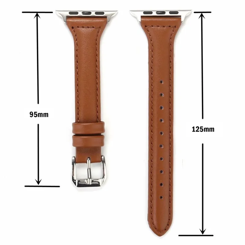 Apple Watch 밴드 용 슬림 가죽 스트랩 44mm 45mm 41mm 40mm 38mm 손목 여성용 팔찌 iWatch 시리즈 9 8 7 6 5 4 3 SE Ultra 2 49mm