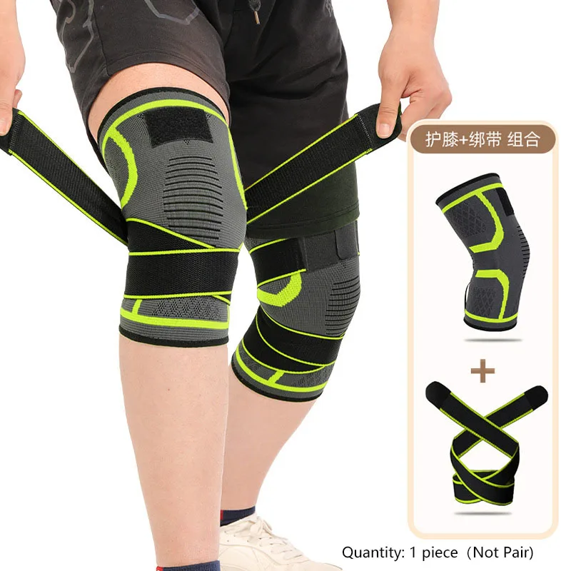 1개 무릎 패드, 나일론 스포츠 무릎 보호대, 달리기, 피트니스, 역도, 사이클링, 농구, 야외, 무릎 관절 압축