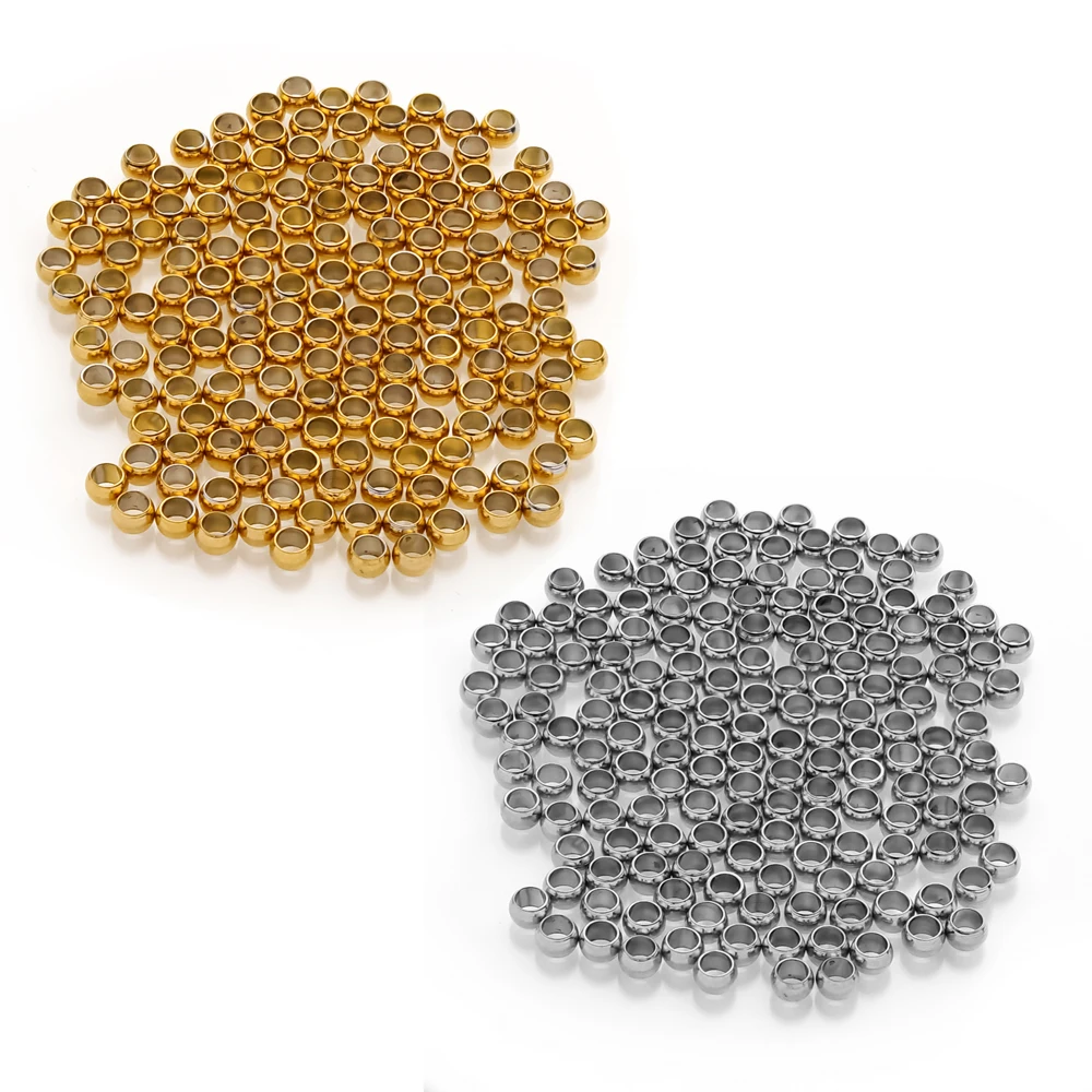 100-200pcs 1.5 2 2.5 3mm 스테인레스 스틸 스토퍼 스페이서 비즈 DIY 쥬얼리 만들기 용품에 대 한 볼 크림프 엔드 비즈 위치 title=100-200pcs 1.5 2 2.5 3mm 스테인레스 스틸 스토퍼 스페이서 비즈 DIY 쥬얼리 만들기 용품에 대 한 볼 크림프 엔드 비즈 위치 