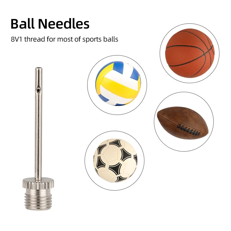 농구 Footn flatable 바늘 공기 밸브 어댑터 펌프 공에 대 한 6PCS 공 바늘 풍선 장난감 팽창기 노즐 익스텐더