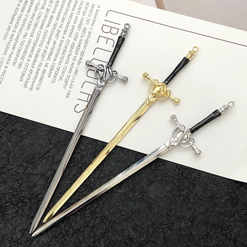 새로운 골동품 금속 칼 머리핀 여성 패션 중국어 간단하고 창조적 인 팬 머리핀 쥬얼리 기질 모자를 쓰고 있죠 액세서리