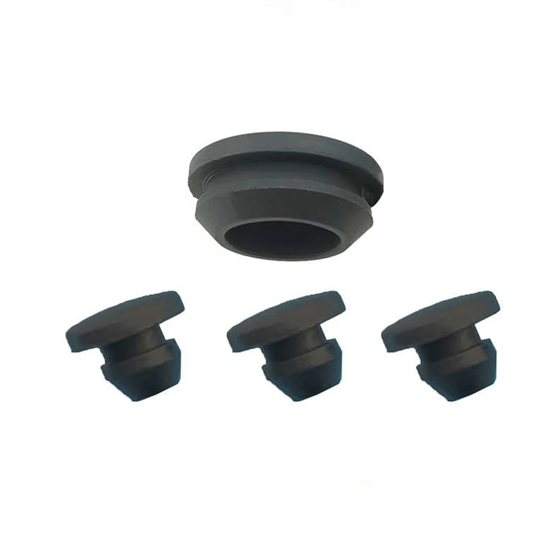 검정색 스냅온 실리콘 고무 캡 2.5-60.6mm T 유형 구멍 플러그 커버 블랭킹 엔드 캡 튜브 삽입 마개 씰 스토퍼 씰링 플러그