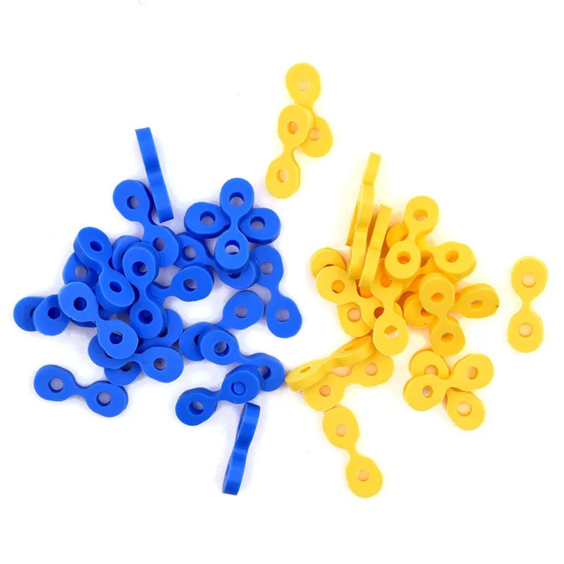 40 개/상자 치과 탄성 웨지 고무 고정 웨지 2.0/2.5 MM 매트릭스 매트릭스 댐 복합 치아 분리기 도구