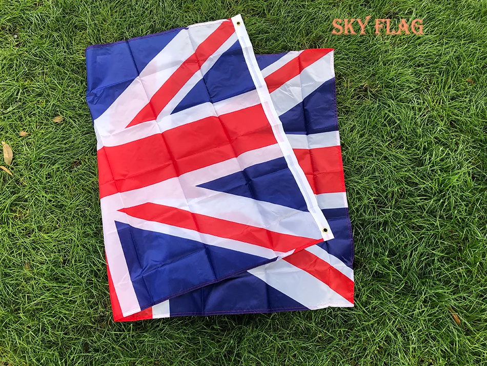 SKY FLAG 영국 플래그 90x150cm 영국 국가 주 깃발 폴리 에스터 영국 국립 브랜드 플래그 영국 배너