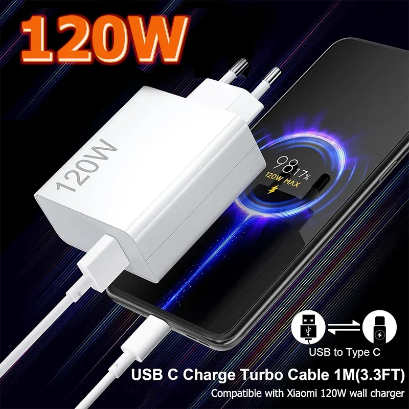 샤오미 오리지널 충전기, Gan ES US 하이퍼 고속 충전 어댑터, C타입 케이블, Mi 13T 12T Redmi Note 13 12 Pro Plus 5G, 120W, 67W