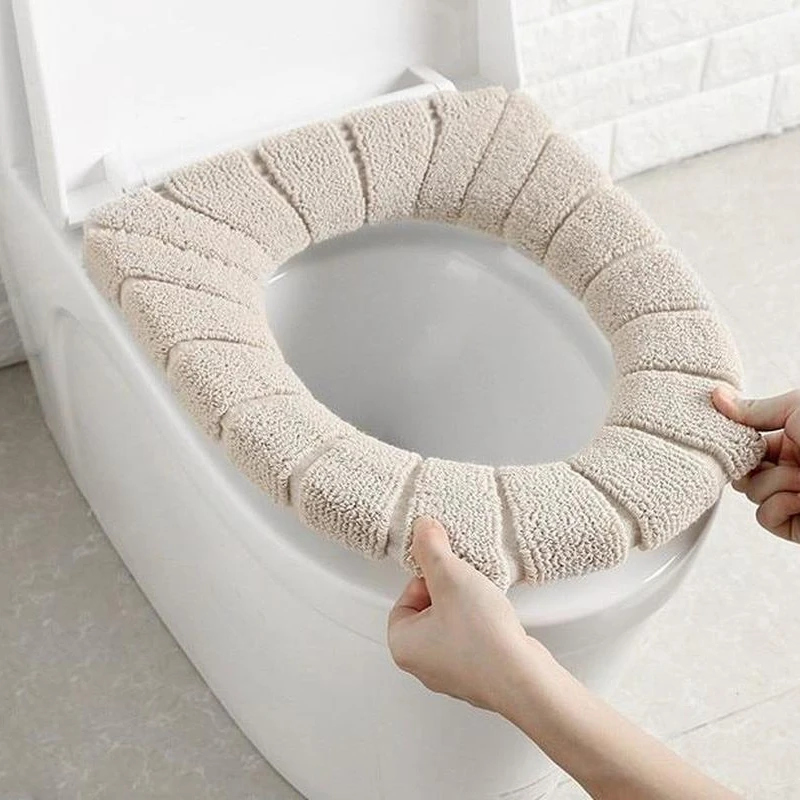 변기 커버 따뜻한 부드러운 아크릴 빨 매트 홈 장식 Closestool 매트 좌석 케이스 화장실 뚜껑 커버 액세서리 욕실 홈
