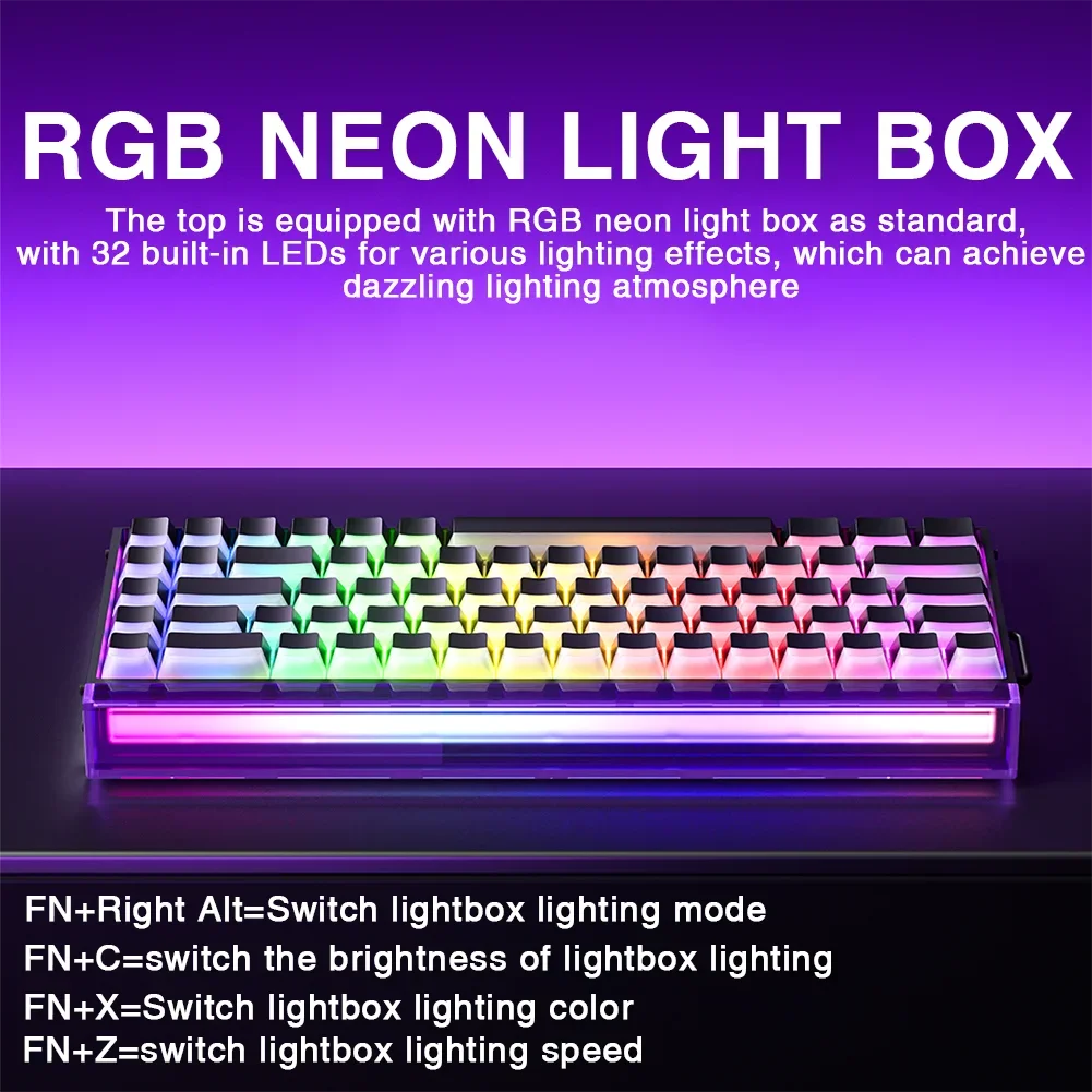 AULA HERO 68HE 마그네틱 스위치 키보드 RGB 게임용 기계식 키보드 빠른 트리거 8K 반환 유선 Esports 맞춤형 키보드