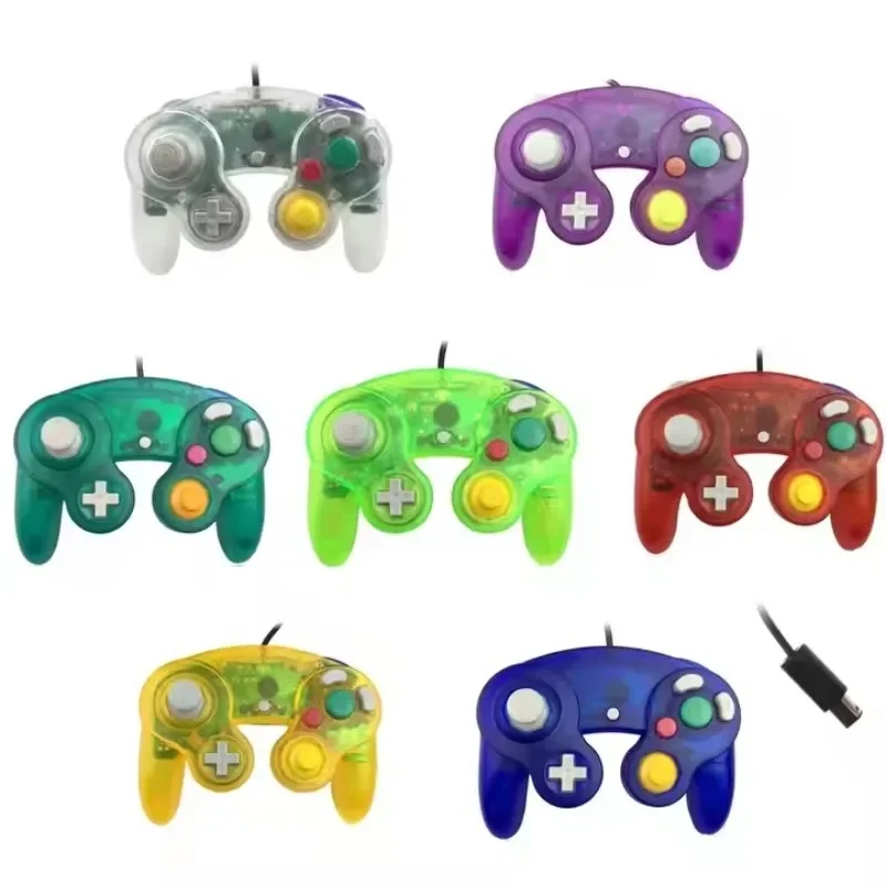 GameCube NGC용 유선 게임 컨트롤러 NGC 게임 콘솔용 단일 버튼 유선 게임 패드 조이스틱