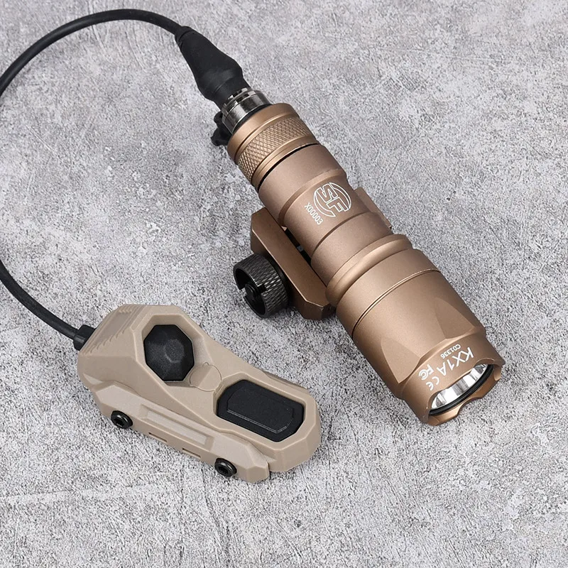 Surefir AXON 듀얼 기능 손전등, 원격 압력 스위치, 20mm 레일 사냥, 전술 에어소프트 라이트, M300, M600