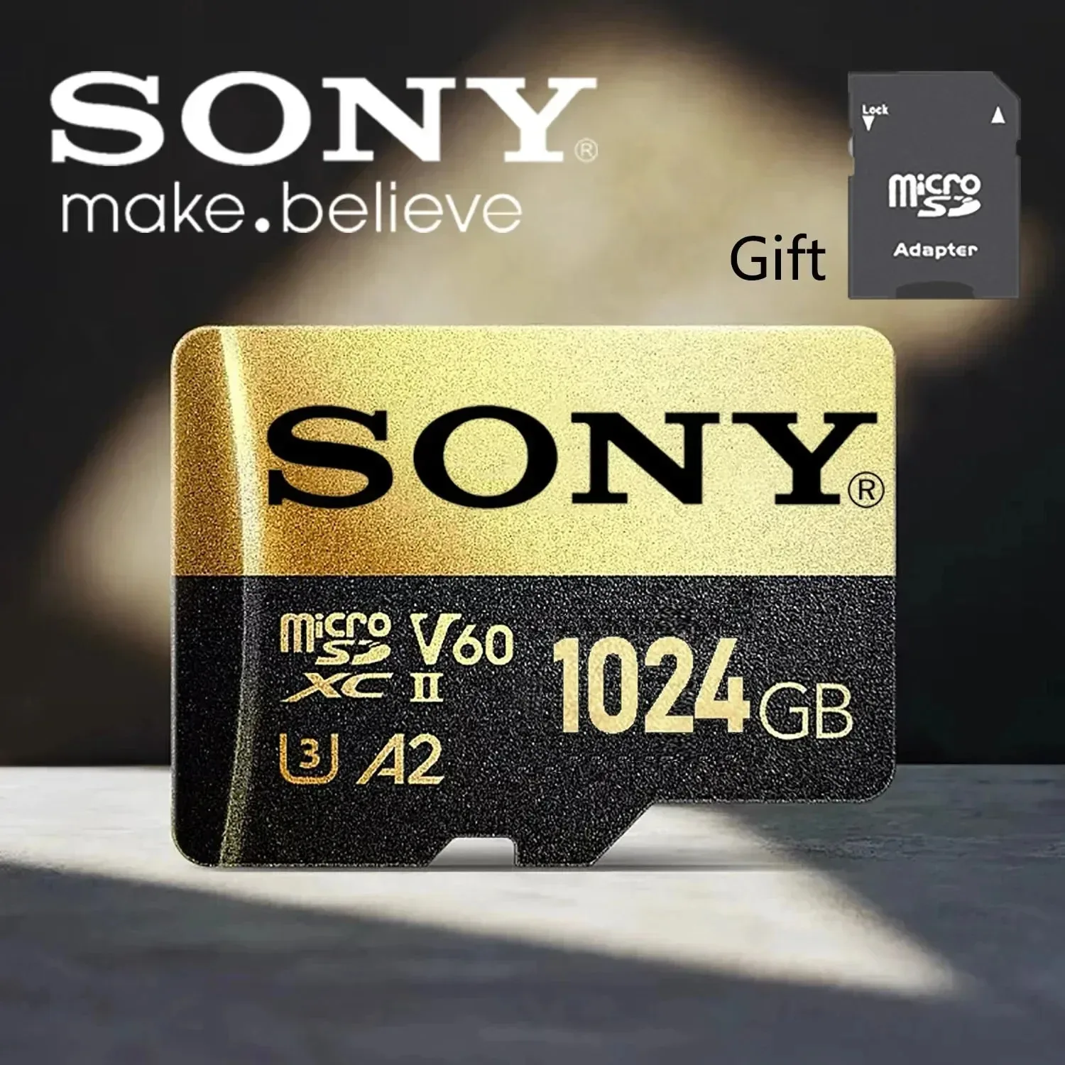 소니 SD 메모리 카드 고속 마이크로 TF SD 카드 Xiaomi 전화 컴퓨터 용 128GB 1TB 512GB 256GB A2 U3 V30 SD TF 플래시 카드