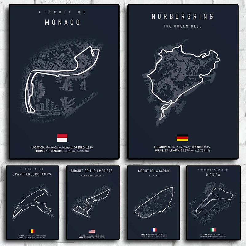 F1 Imola 모나코 트랙 회로 캔버스 페인팅 포뮬러 1 월 아트, 북유럽 포스터, 미적 모터스포츠 레이스 그림, 홈 데코 title=F1 Imola 모나코 트랙 회로 캔버스 페인팅 포뮬러 1 월 아트, 북유럽 포스터, 미적 모터스포츠 레이스 그림, 홈 데코 