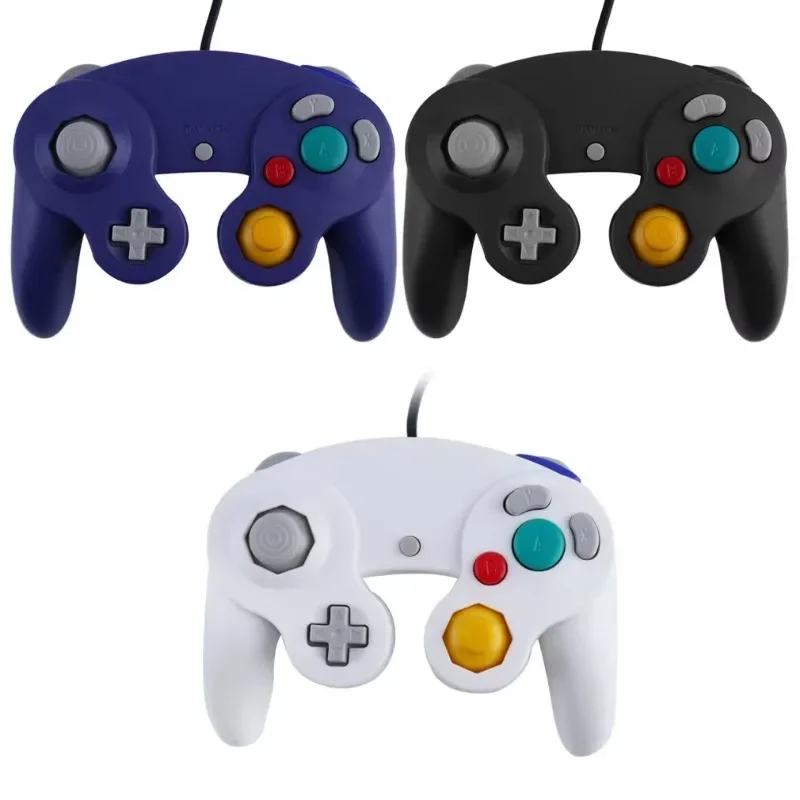 GameCube NGC용 유선 게임 컨트롤러 NGC 게임 콘솔용 단일 버튼 유선 게임 패드 조이스틱