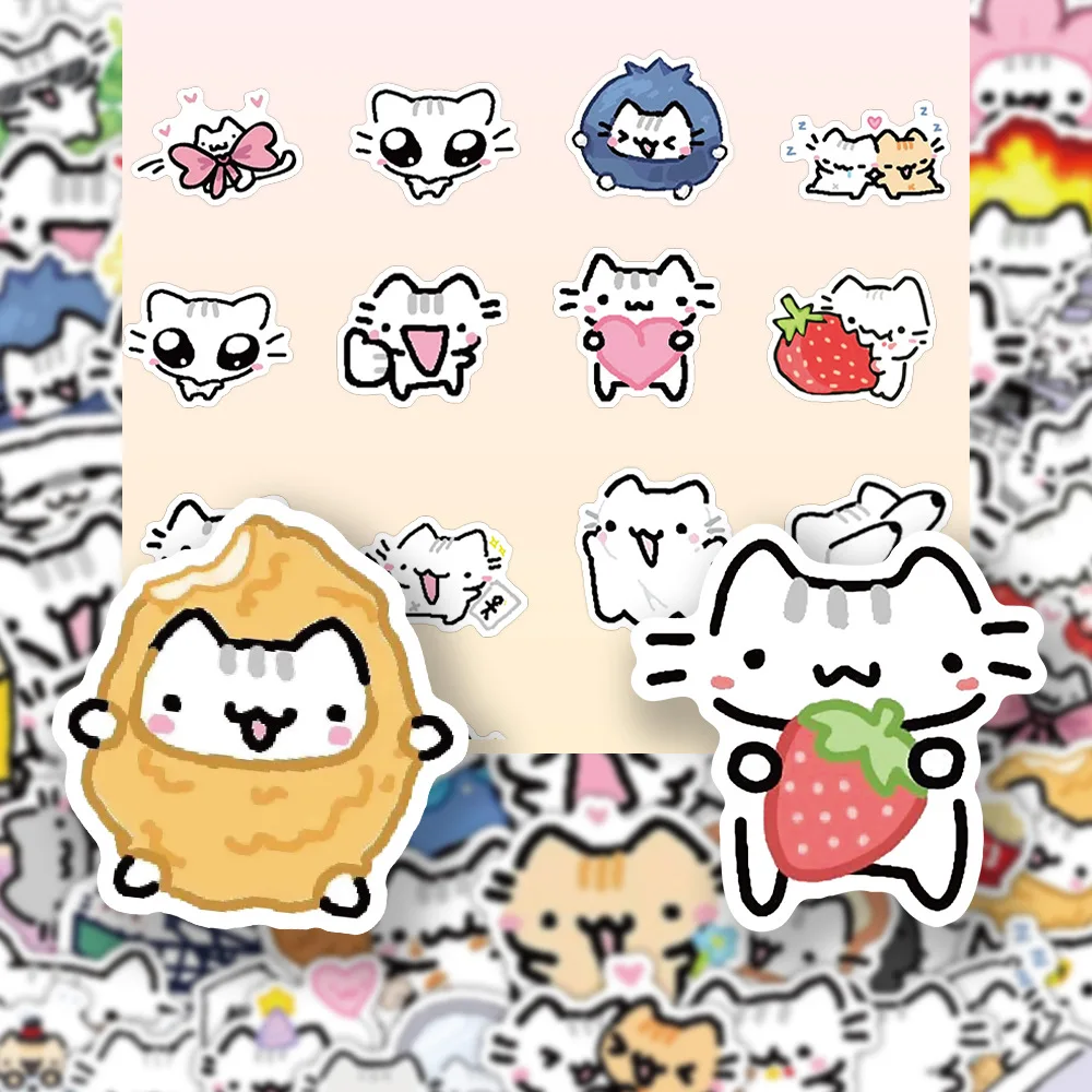 10/30/72PCS 라인 새끼 고양이 일일 낙서 스티커 노트북 전화에 대 한 귀여운 고양이 만화 데 칼 기타 컵 스케이트 보드 방수 스티커 title=10/30/72PCS 라인 새끼 고양이 일일 낙서 스티커 노트북 전화에 대 한 귀여운 고양이 만화 데 칼 기타 컵 스케이트 보드 방수 스티커 