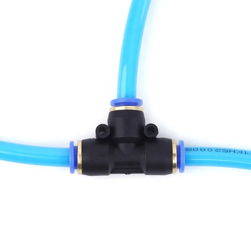 공압 피팅 파이프 커넥터 튜브 에어 퀵 피팅 물 푸시 인 호스 커플링, 4mm, 6mm, 8mm, 10mm, 12mm, 14mm, PU PY PK PE PV SA