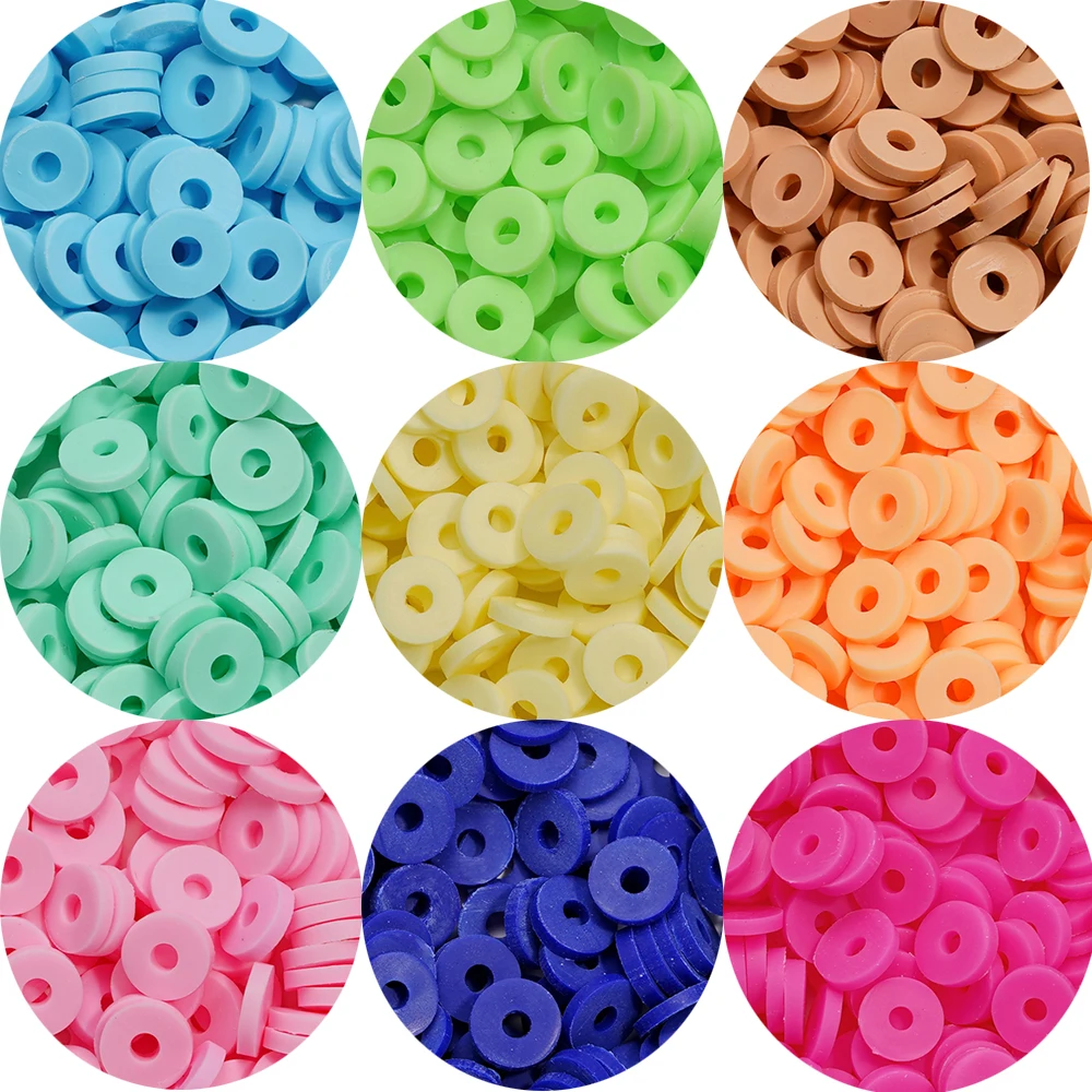 350pcs 6mm 플랫 라운드 폴리머 클레이 비즈 보석에 대 한 느슨한 스페이서 비즈 DIY 바느질 팔찌 목걸이 액세서리 만들기 title=350pcs 6mm 플랫 라운드 폴리머 클레이 비즈 보석에 대 한 느슨한 스페이서 비즈 DIY 바느질 팔찌 목걸이 액세서리 만들기 