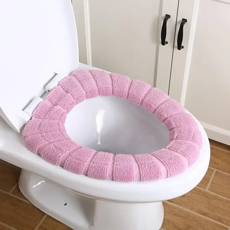 변기 커버 따뜻한 부드러운 아크릴 빨 매트 홈 장식 Closestool 매트 좌석 케이스 화장실 뚜껑 커버 액세서리 욕실 홈