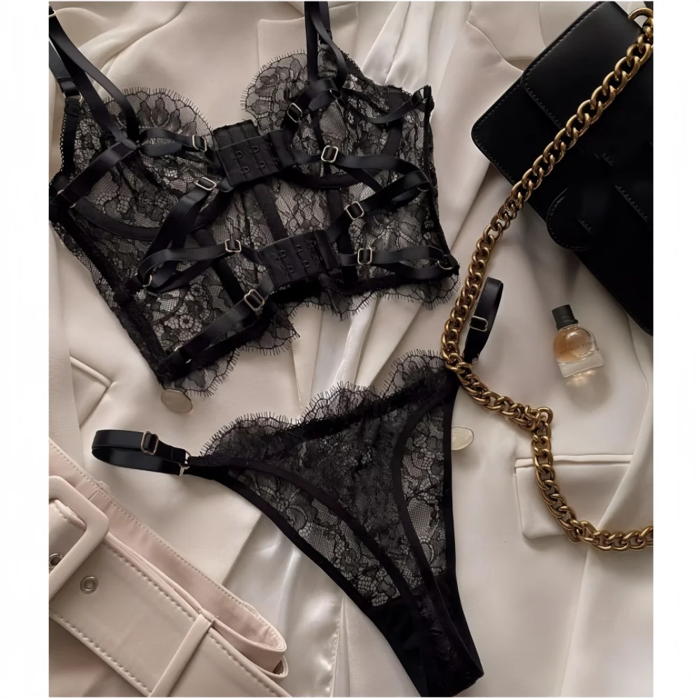 Krasapt Bustier 꽃 레이스 섹시한 란제리 세트 브래지어 간략한 세트 여성 속옷 투명 Unlined 중공 속눈썹 레이스 섹스 슈트 title=Krasapt Bustier 꽃 레이스 섹시한 란제리 세트 브래지어 간략한 세트 여성 속옷 투명 Unlined 중공 속눈썹 레이스 섹스 슈트 